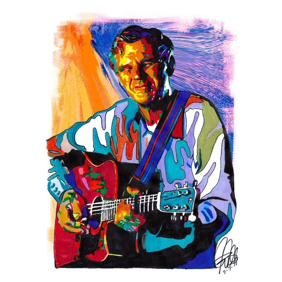 Other - Doc Watson Guitar Bluegrass Country Folk Music Poster Print Wall Art 18x24